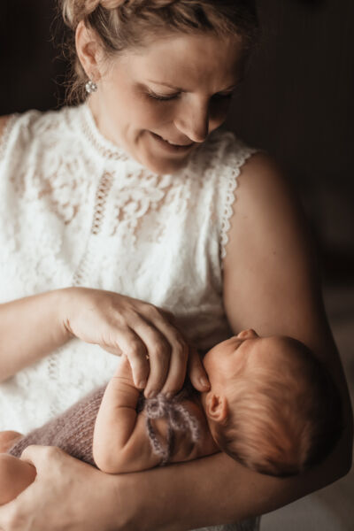 Babyshooting gemeinsam mit der Mama